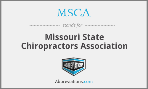 What is the abbreviation for Missouri State Chiropractors Association?